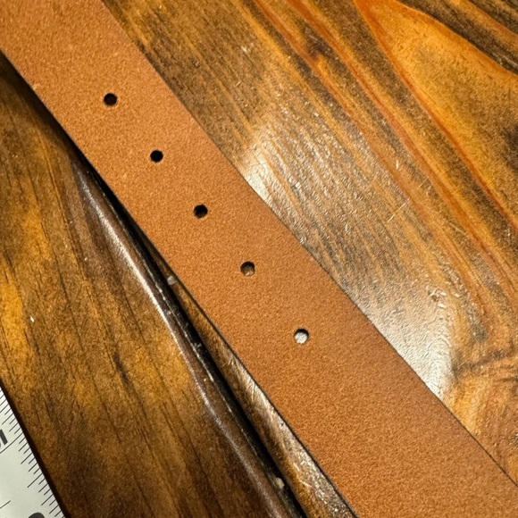 ARIAT BROWN LEATHER BELT WITH FAUX TURQUOISE SILVER BUCKLE  Size L NWOT - Picture 7 of 10